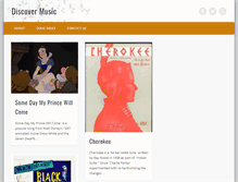 Tablet Screenshot of discover-music.com